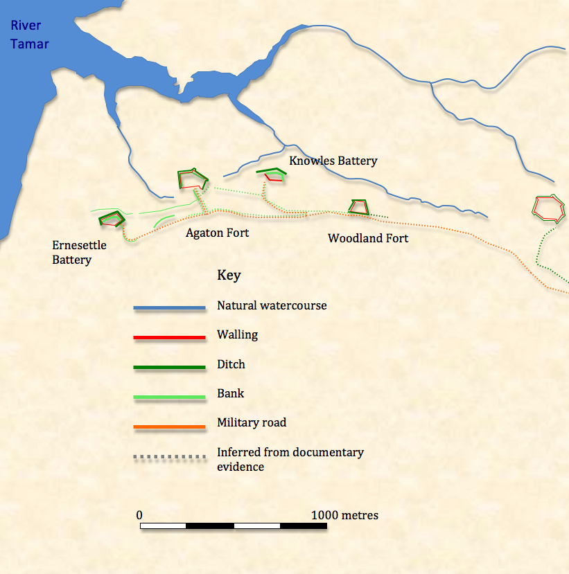 Plymouth N Defences map