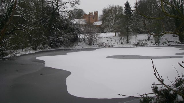 Frozen lake